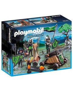 Комплект фигурки Playmobil Knights - Рицари - вълци с катапулт
