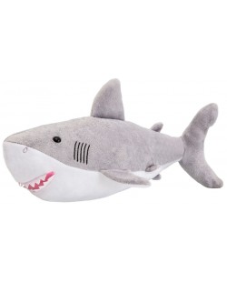 Плюшена играчка Wild Planet - Голяма бяла акула, 36 cm
