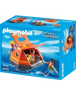 Комплект фигурки Playmobil City Action - Спасителен сал