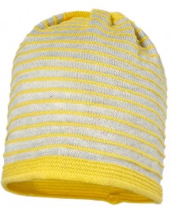 Плетена шапка Maximo - Жълто/сива, размер 41, 4-6 м