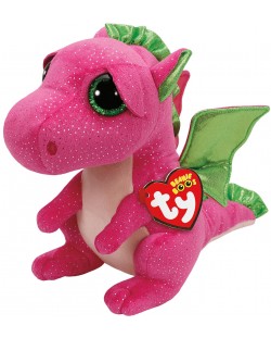 Плюшена играчка TY Toys Beanie Boos - Дракон Darla, розов, 15 cm