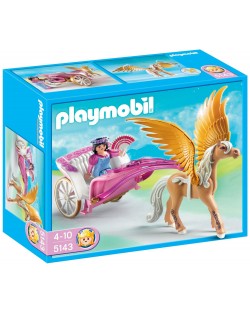 Комплект фигурки Playmobil - Принцеса с каляска и пегас