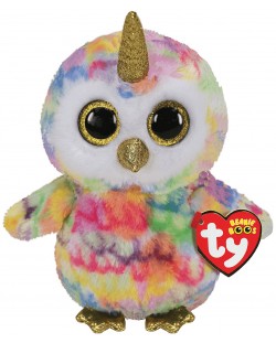 Плюшена играчка TY Toys Beanie Boos - Бухалче с рог Enchanted, 15 cm