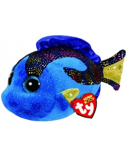 Плюшена играчка TY Toys Beanie Boos - Рибка Aqua, синя, 15 cm