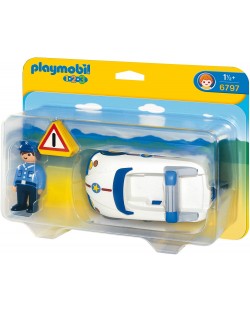 Фигурки Playmobil 1.2.3 - Полицай с полицейска кола