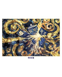 XL плакат Pyramid - Doctor Who (Exploding Tardis)