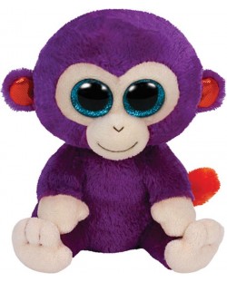 Плюшена играчка TY Toys Beanie Boos - Маймунка Grapes, лилава, 15 cm