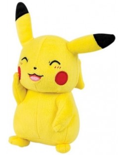 Плюшена играчка Pokemon - Пикачу, усмихнат