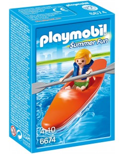 Фигурка Playmobil - Дете с каяк