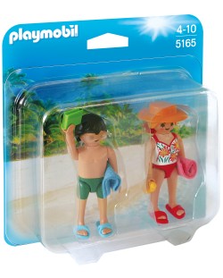 Фигурки Playmobil - Двойка туристи на плажа