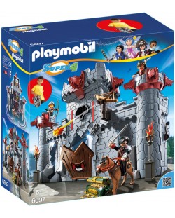 Конструктор Playmobil Super 4 - Преносим замък на Черния барон