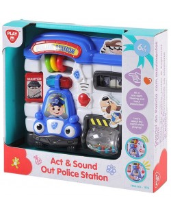 Детска играчка PlayGo - Полицейска станция, със звук и светлини