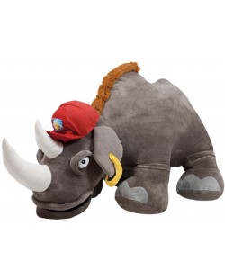 Плюшена играчка Амек Тойс - Носорог с шапка, 65 cm