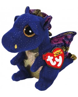 Плюшена играчка TY Toys - Дракон Saffire, 15 cm