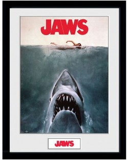 Плакат с рамка ABYstyle Movies: JAWS - Key Art