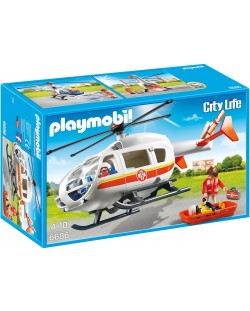 Комплект фигурки Playmobil - Хеликоптер-линейка