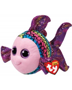 Плюшена играчка TY Toys Beanie Boos - Рибка Flippy, шарена, 15 cm