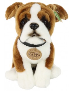 Плюшена играчка Rappa Еко приятели - Куче Боксер, седящ, 27 cm