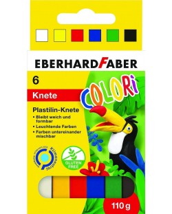 Пластилин Eberhard Faber - 6 цвята