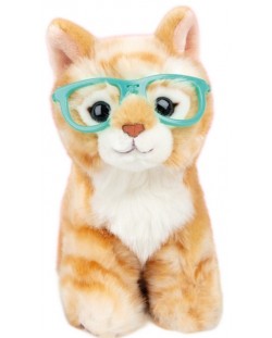 Плюшена играчка Studio Pets - Коте с очила, Рей Бен