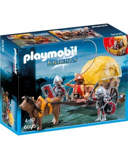 Комплект фигурки Playmobil Knights - Рицари - ястреби с каруца