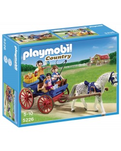 Комплект фигурки Playmobil Country - Каручка с кон