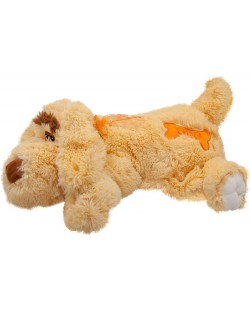 Плюшена играчка Амек Тойс - Легнало куче, кафяво, 45 cm