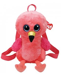 Плюшена раница TY Toys - Фламинго Gilga, 33 cm