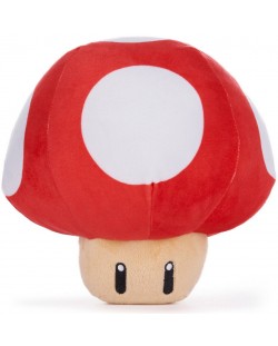 Плюшена фигура Nintendo Games: Mario Kart - Super Mushroom, 30 cm