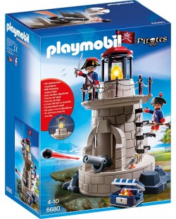 Комплект фигурки Playmobil - Войнишка кула със светлина
