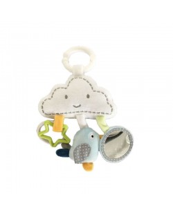 Плюшена бебешка играчка с дрънкалка KikkaBoo Clouds
