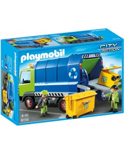 Комплект фигурки Playmobil City Action - Камион за събиране на отпадъци