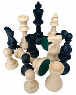 Пластмасови фигури с филц за шах Manopoulos, 5 cm
