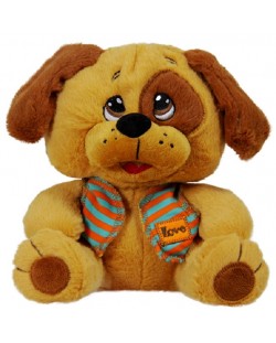 Плюшена играчка Амек Тойс - Куче с елече, 22 сm