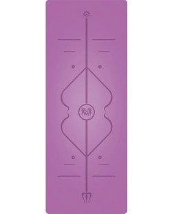 Постелка за йога Maxima - 183 x 68 x 0.4 cm, лилава