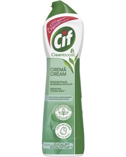 Почистващ препарат Cif - Cream Eucalyptus & Herbal Extracts, 500 ml