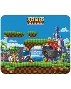 Подложка за мишка ABYstyle Games: Sonic The Hedgehog - Sonic, Tails & Dr. Robotnik