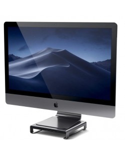Поставка и хъб Satechi - Aluminum, за iMac, сив