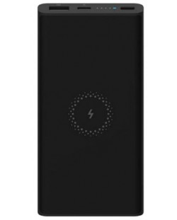 Портативна батерия Xiaomi - Mi 10W Wireless, 10000 mAh, черна