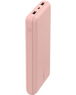 Портативна батерия Belkin - Boost Charge, 20000 mAh, кабел USB-C, розова