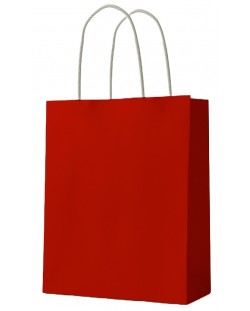 Подаръчна торба S. Cool - крафт, червена, М