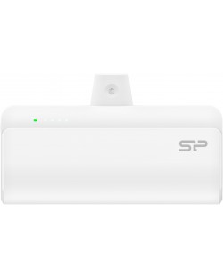 Портативна батерия Silicon Power - QD50, 5000 mAh, бяла