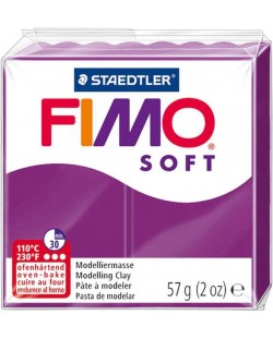Полимерна глина Staedtler Fimo Soft - 57 g, пурпурна
