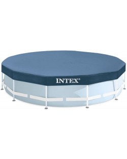 Покривало за басейн Intex - Round Pool Cover, 305 x 25 cm, тъмносиньо