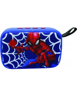 Портативна колонка Lexibook - Spider-Man BT018SP, синя/червена