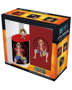 Подаръчен комплект ABYstyle Animation: One Piece - Luffy (red)