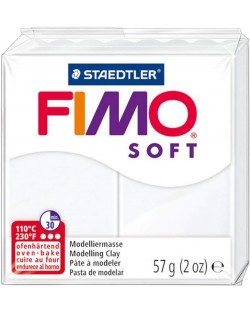 Полимерна глина Staedtler Fimo Soft - 57 g, сива