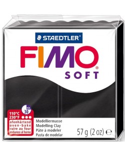 Полимерна глина Staedtler Fimo Soft - 57 g, черна