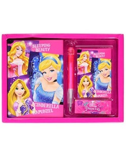Подаръчен комплект Globo - Disney Princess, 3 части