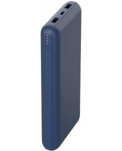 Портативна батерия Belkin - Boost Charge, 20000 mAh, кабел USB-C, синя